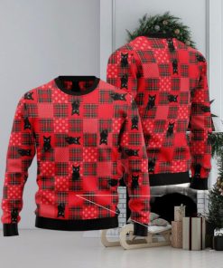 Lovely Black Cat Red Ugly Christmas 3D Sweater Gift For Christmas