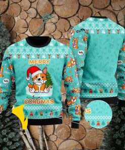 Lovely Dog Merry Corgmas Christmas Ugly Sweater 3D