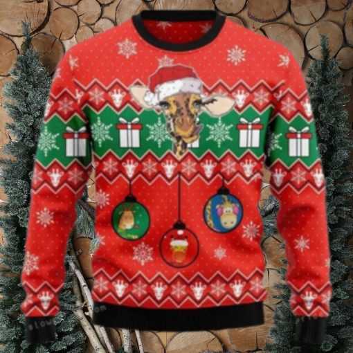 Lovely Giraffe Ugly Christmas Sweater