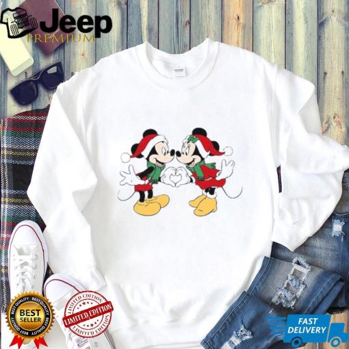 Lovely Mickey And Minnie Christmas T shirt, Disney Christmas Family Shirt