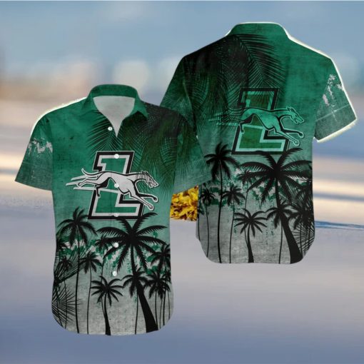 Loyola Maryland Greyhounds Hawaiian Shirt Summer Gift Coconut Tree Tropical Grunge Pattern For NCAA Fans