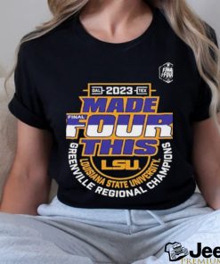 Lsu Tigers 2023 Ncaa Basketball Tournament March Madness Final Four Regional Champions Locker Room T Shirt