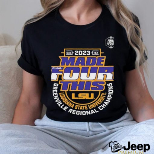 Lsu Tigers 2023 Ncaa Basketball Tournament March Madness Final Four Regional Champions Locker Room T Shirt