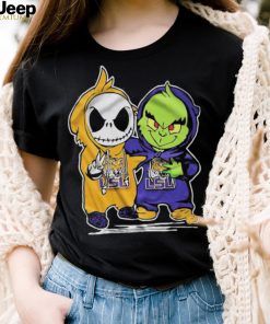 Lsu Tigers With Baby Jack Skellington And Baby Grinch Friends Shirt