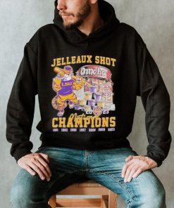 Lsu tigers jelleaux shot omaha national champions 2023 art design t shirt