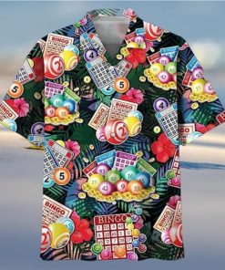 Lucky Bingo Hawaiian Shirt, Bingo Gifts for Men, Funny Bingo Shirt, bingo lover shirt, bingo player gift, bingo queen shirt, Casino Shirt