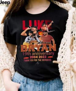 Luke Bryan 19th anniversary 2004 2023 thank you for the memories signature shirt