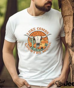 Luke Combs Tour Bull Skull Country Music Vintage T shirt