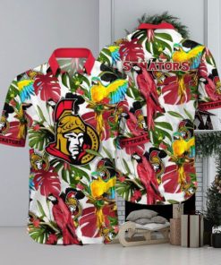 Lush Greenerytime Aloha Shirt, Ottawa Senators NHL Hawaiian Series