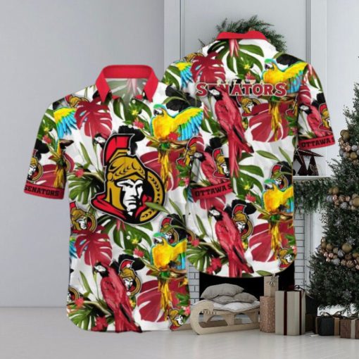 Lush Greenerytime Aloha Shirt, Ottawa Senators NHL Hawaiian Series