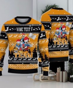 Luton Town FC Disney Team Custom Name Ugly Christmas Sweater