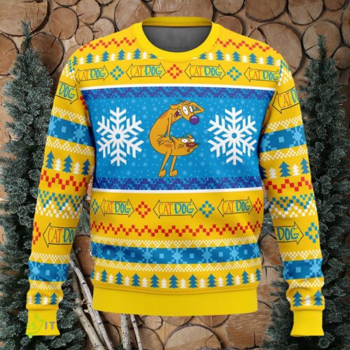 Christmas CatDog Nickelodeon Cute Ugly Christmas Sweater Christmas Gift For Family