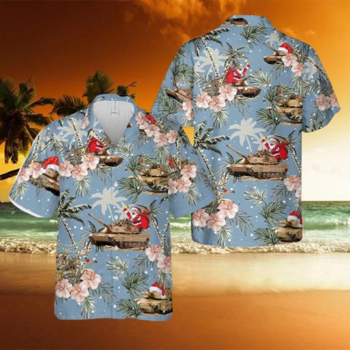 M1 Abrams Tank Christmas Hawaiian Shirt