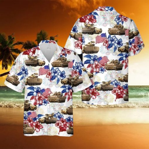 M2 Bradley Fighting Vehicle 4th Of July Hawaiian Shirt