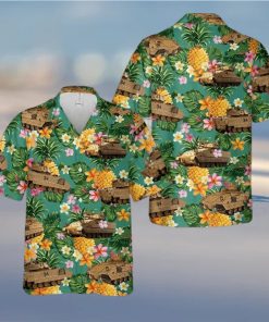 M2 Bradley Tank Us Army Pineapple Tropical Unisex Hawaiian Shirts