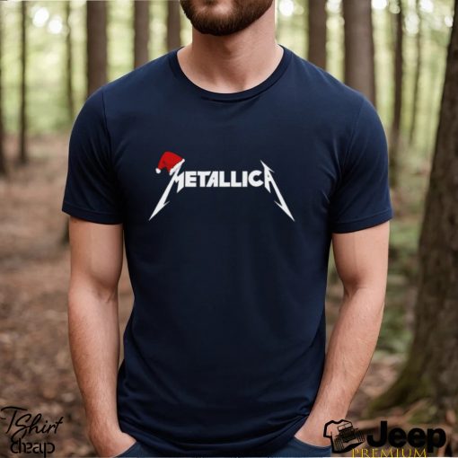 METALLICA Attractive T Shirt Santa Hat Logo