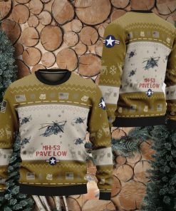 MH 53 Pave Low Aircraft MH53 Ugly Christmas 3D Sweater