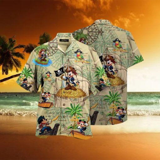 MICKEY’S TREASURE HUNTING HAWAIIAN SHIRT