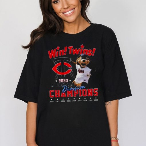 MINNESOTA TWINS WIN TWINS 2023 AL CENTRAL DIVISION CHAMPIONS SHIRT