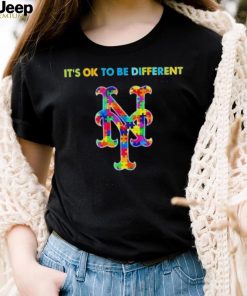 MLB 2023 New York Mets Autism It’s Ok To Be Different T Shirt