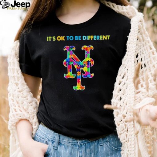 MLB 2023 New York Mets Autism It’s Ok To Be Different T Shirt