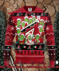 MLB Arizona Diamondbacks 12 Grinchs Xmas Day Ugly Christmas Sweater