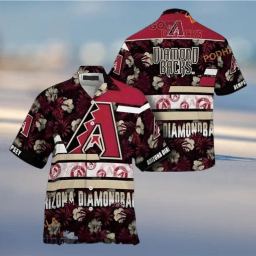 MLB Arizona Diamondbacks Hawaiian Shirt, All Over Tropical Flower Print