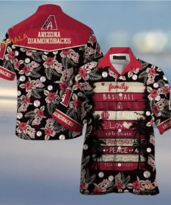 MLB Arizona Diamondbacks Hawaiian Shirt, Family Baseball Beach Outfit