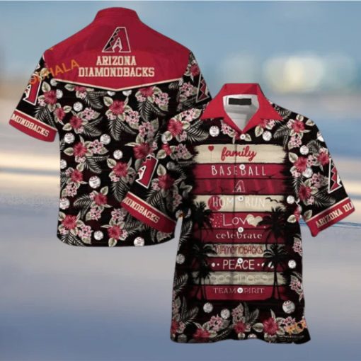 MLB Arizona Diamondbacks Hawaiian Shirt, Family Baseball Beach Outfit