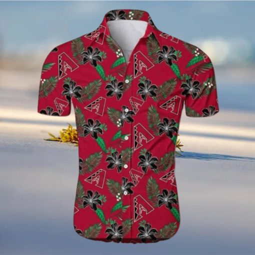 MLB Arizona Diamondbacks Hawaiian Shirt, Red Aloha Tropical Style