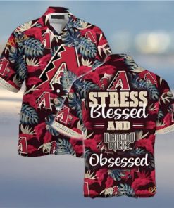 MLB Arizona Diamondbacks Hawaiian Shirt, Stress Free Blessed Attire