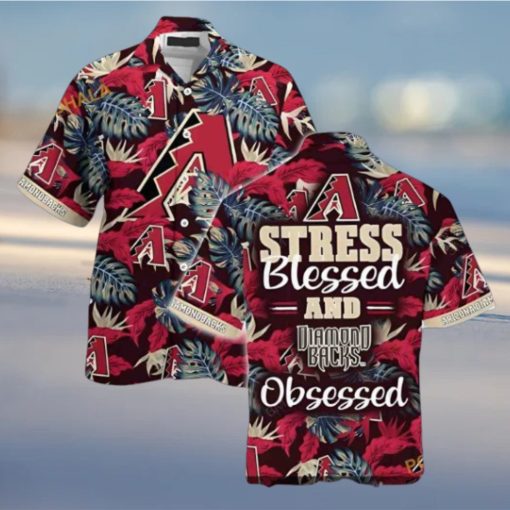 MLB Arizona Diamondbacks Hawaiian Shirt, Stress Free Blessed Attire