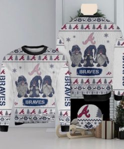 MLB Atlanta Braves Christmas Gnomes Ugly Sweater