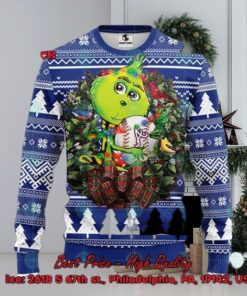 MLB Atlanta Braves Grinch Christmas Circle Ugly Christmas Sweater