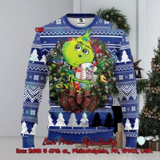 MLB Atlanta Braves Grinch Christmas Circle Ugly Christmas Sweater