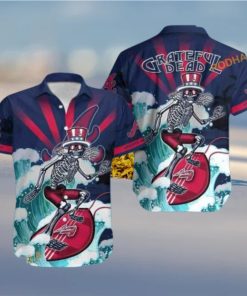 MLB Atlanta Braves Hawaiian Shirt Grateful Dead, Music Lover’s Choice