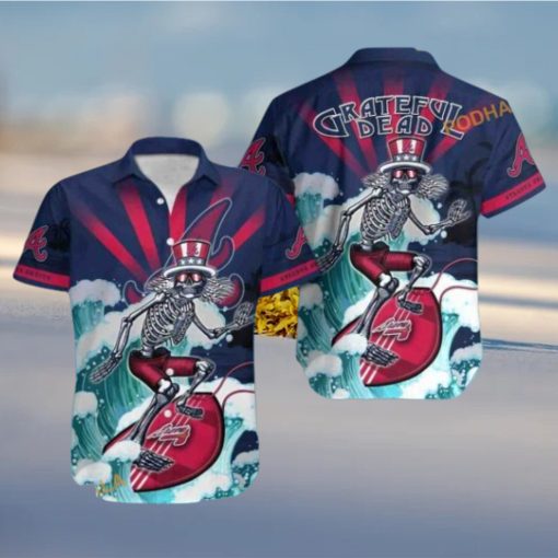 MLB Atlanta Braves Hawaiian Shirt Grateful Dead, Music Lover’s Choice