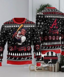 MLB Atlanta braves World Series Champions Christmas Snowplow Ugly AOP Sweater For Thanksgiving