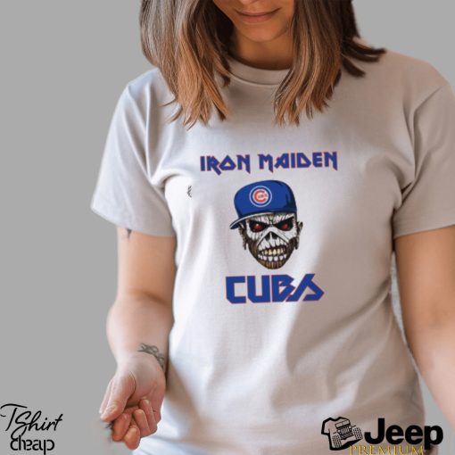 MLB Chicago Cubs Iron Maiden Rock Band Music Baseball Sports shirt