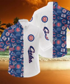 MLB Chicago Cubs Logo Hot Hawaiian Shirt Gift For Men And Women Color White