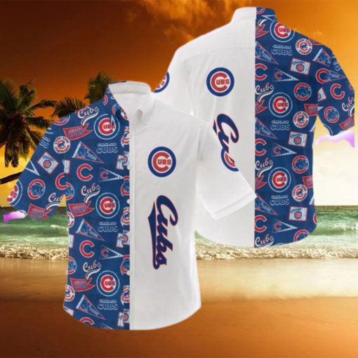 MLB Chicago Cubs Logo Hot Hawaiian Shirt Gift For Men And Women Color White