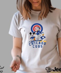 MLB Chicago Cubs Mickey Mouse Donald Duck Goofy Baseball T Shirt