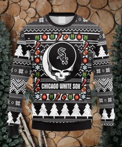 MLB Chicago White Sox Grateful Dead Fleece 3D Sweater For Men And Women Gift Ugly Christmas