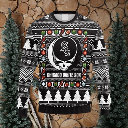 MLB Chicago White Sox Grateful Dead Fleece 3D Sweater For Men And Women Gift Ugly Christmas