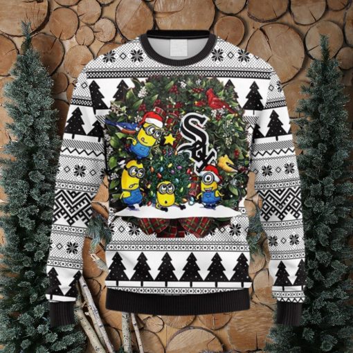 MLB Chicago White Sox Minion Christmas Ugly 3D Sweater For Men And Women Gift Ugly Christmas