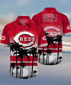 MLB Cincinnati Reds Hawaiian Shirt Aloha Palm Trees Summer Holiday Gift