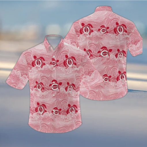 MLB Cincinnati Reds Hawaiian Shirt Holiday Pattern Logo Gift For Men And Women Fans