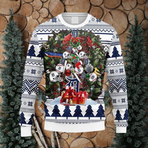 MLB Detroit Tigers Christmas Tree Ugly 3D Sweater For Men And Women Gift Ugly Christmas