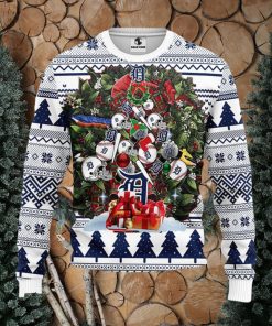 MLB Detroit Tigers Helmets Christmas Gift Ugly Christmas Sweater