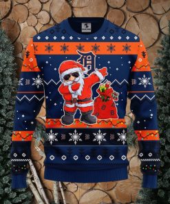 MLB Detroit Tigers Santa Claus Dabbing Ugly Christmas Sweater